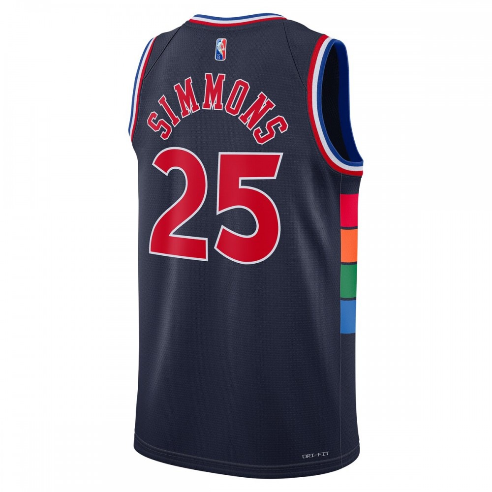 Ben Simmons Philadelphia 76ers 2021/22 Swingman Jersey - City Edition - Navy-Pro Kit Vault | Brand New 26/27 Sports Jerseys